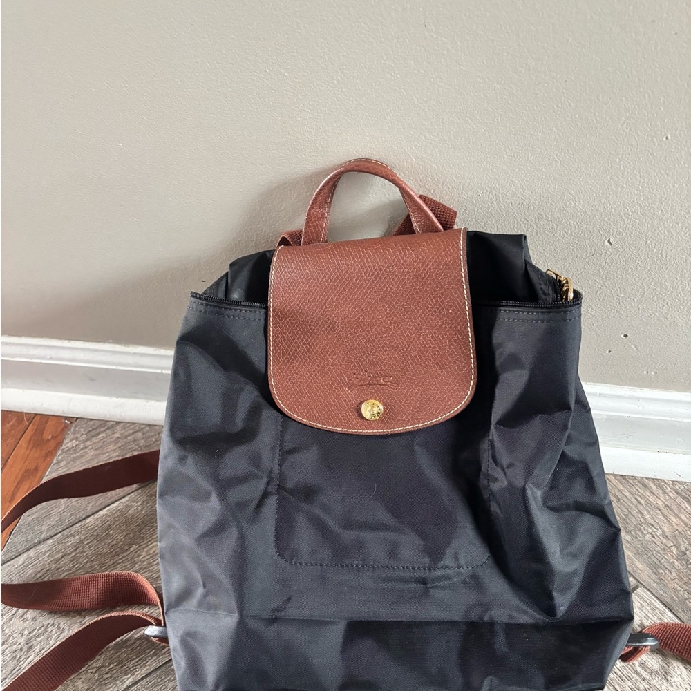 Black and Brown Backpack